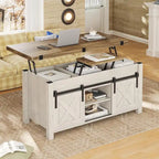 Lift Top Coffee Table 2 Sliding Barn Doors Storage Dining Table