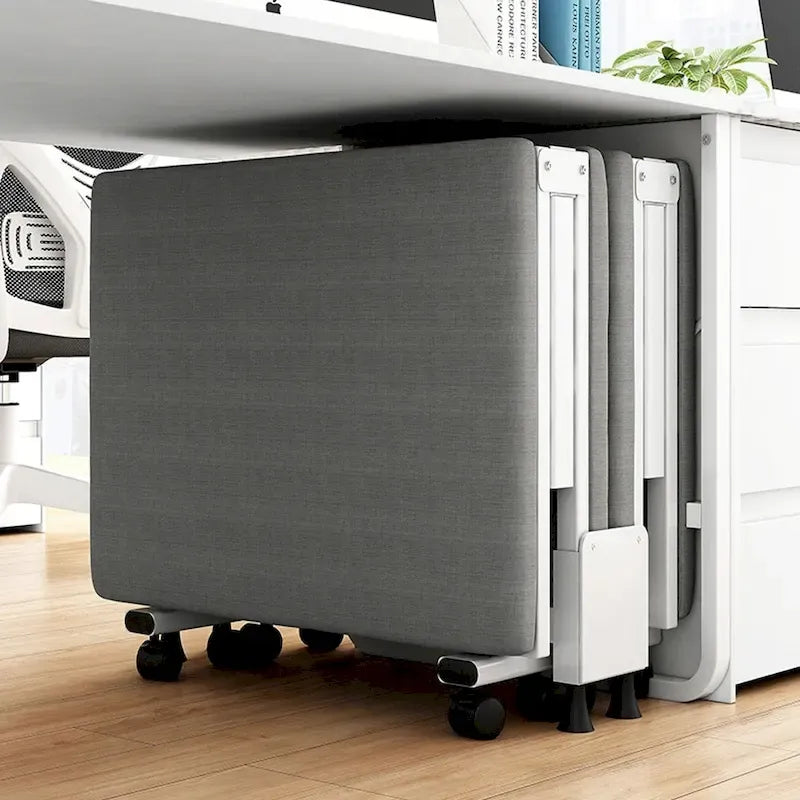 Hansabenne Portable Folding Bed Rollaway Guest Bed with Memory Foam Mattress