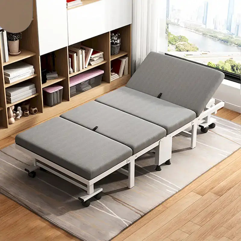 Hansabenne Portable Folding Bed Rollaway Guest Bed with Memory Foam Mattress