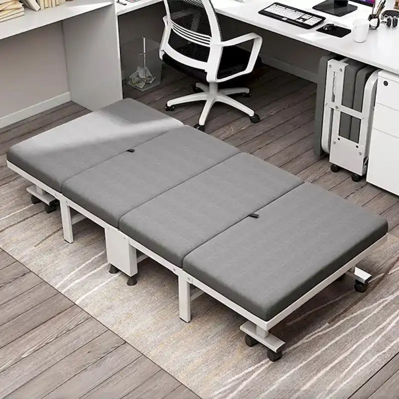 Hansabenne Portable Folding Bed Rollaway Guest Bed with Memory Foam Mattress