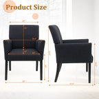 Executive Guest Chair Reception Waiting Room Arm Chair - 27.5 x 23 x 35.5 (L x W x H)