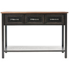 SAFAVIEH Jennette Black/ Walnut Console Table - 42Wx15Dx30H