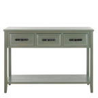 SAFAVIEH Jennette Black/ Walnut Console Table - 42Wx15Dx30H