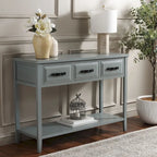 SAFAVIEH Jennette Black/ Walnut Console Table - 42Wx15Dx30H
