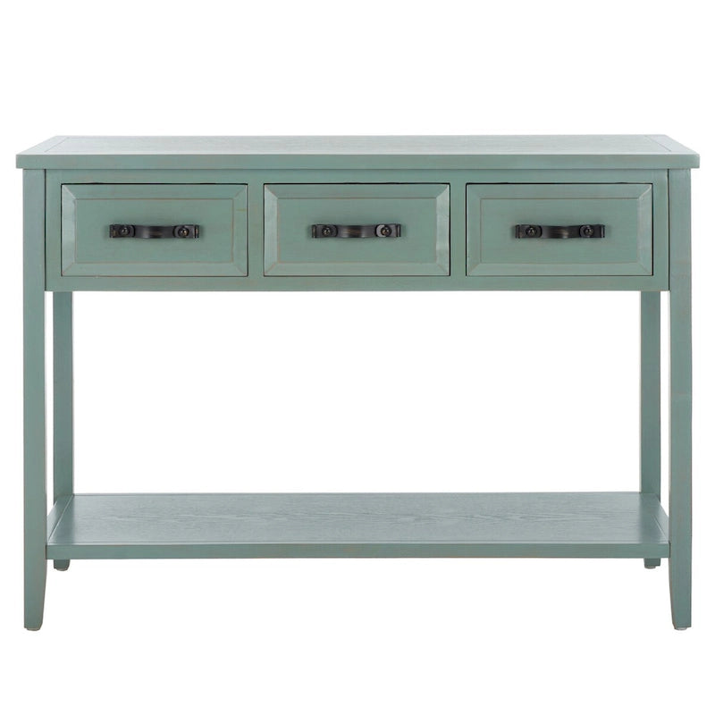 SAFAVIEH Jennette Black/ Walnut Console Table - 42Wx15Dx30H