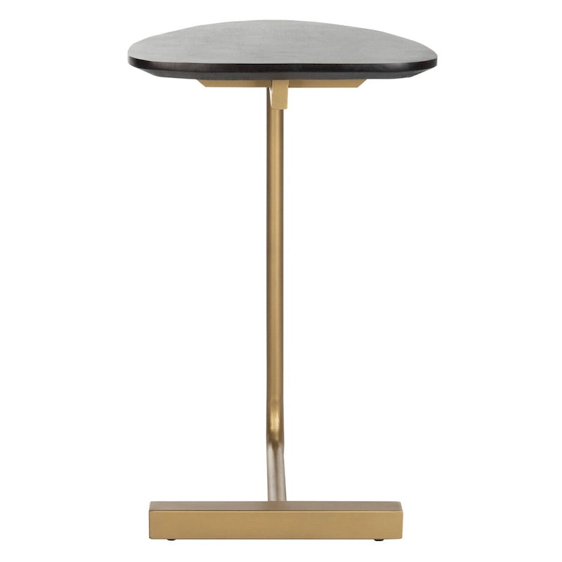 SAFAVIEH Marjorie C-Table-Black / Gold - 19 x 15 x 25 - 19Wx15Dx25H