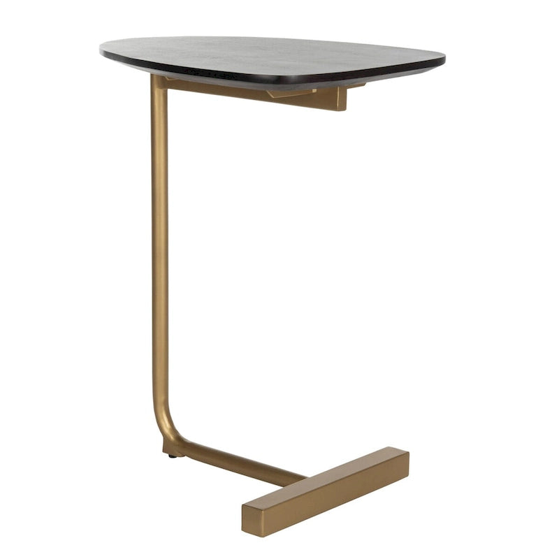 SAFAVIEH Marjorie C-Table-Black / Gold - 19 x 15 x 25 - 19Wx15Dx25H