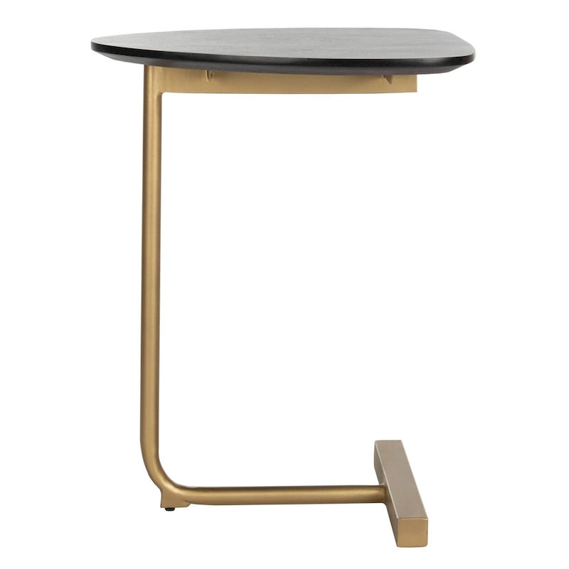 SAFAVIEH Marjorie C-Table-Black / Gold - 19 x 15 x 25 - 19Wx15Dx25H