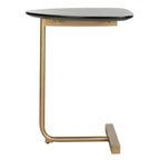 SAFAVIEH Marjorie C-Table-Black / Gold - 19 x 15 x 25 - 19Wx15Dx25H