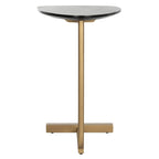 SAFAVIEH Marjorie C-Table-Black / Gold - 19 x 15 x 25 - 19Wx15Dx25H