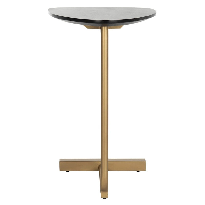 SAFAVIEH Marjorie C-Table-Black / Gold - 19 x 15 x 25 - 19Wx15Dx25H