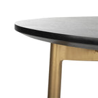 SAFAVIEH Marjorie C-Table-Black / Gold - 19 x 15 x 25 - 19Wx15Dx25H