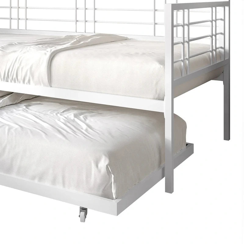 CraftPorch Contemporary Twin Size Metal Daybed with Trundle