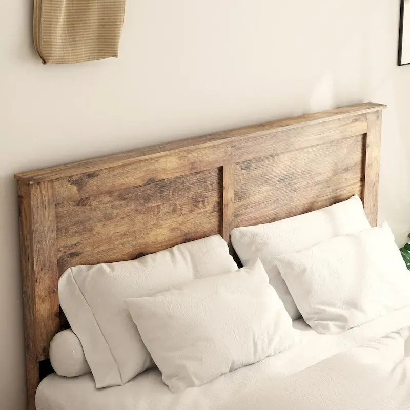 Queen Size Wood Platform Bed Frame For Bedroom