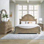 Magnolia Manor Panel Bed, Dresser and Mirror Set
