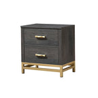 Wedro 4 Piece Dark Brown Rustic Panel Bedroom Set