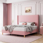 Full/Queen/King Size Bed Frame Upholstered Platform Velvet