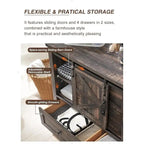Farmhouse Dresser, Chest of Drawer, Dresser TV Stand, Storage Dresser