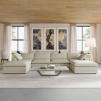 156 Convertible Modular Sectional Sofa Couch, Modern U Shape Minimalism Sofas Couches with Pillows