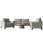 CraftPorch Simple Style Linen Upholstered 3-Piece Living Room Set