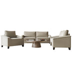 CraftPorch Simple Style Linen Upholstered 3-Piece Living Room Set