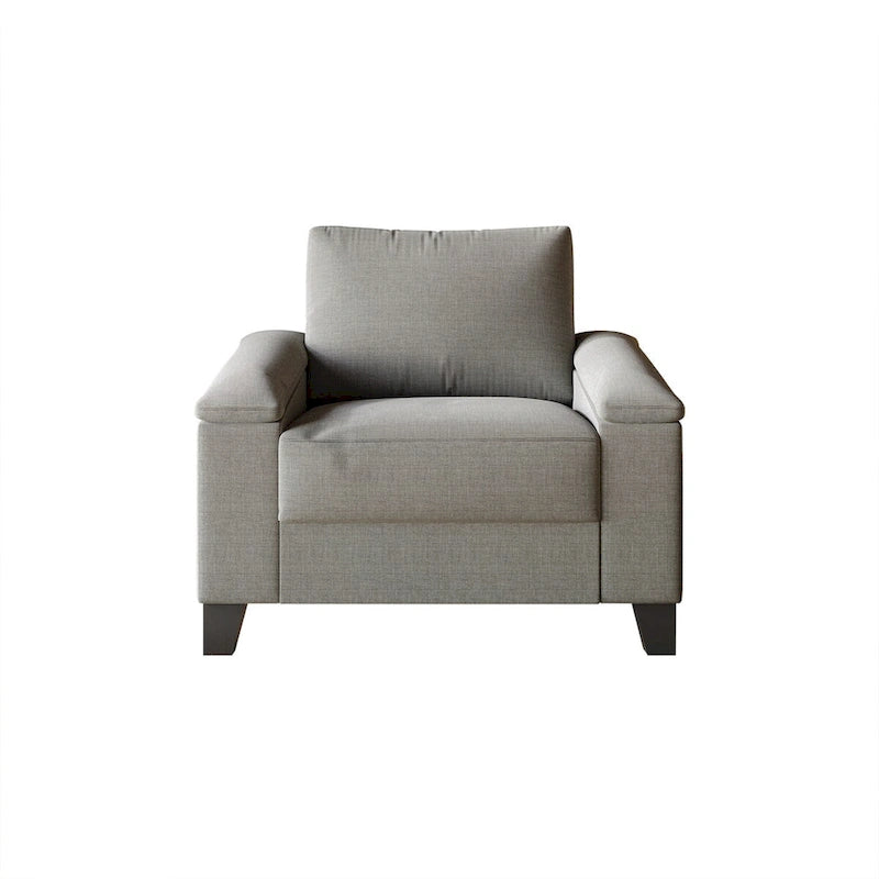 CraftPorch Simple Style Linen Upholstered 3-Piece Living Room Set