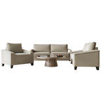 CraftPorch Simple Style Linen Upholstered 3-Piece Living Room Set