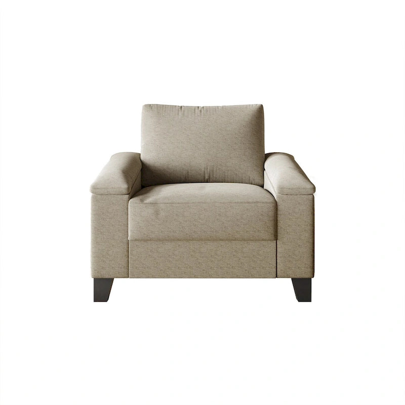 CraftPorch Simple Style Linen Upholstered 3-Piece Living Room Set