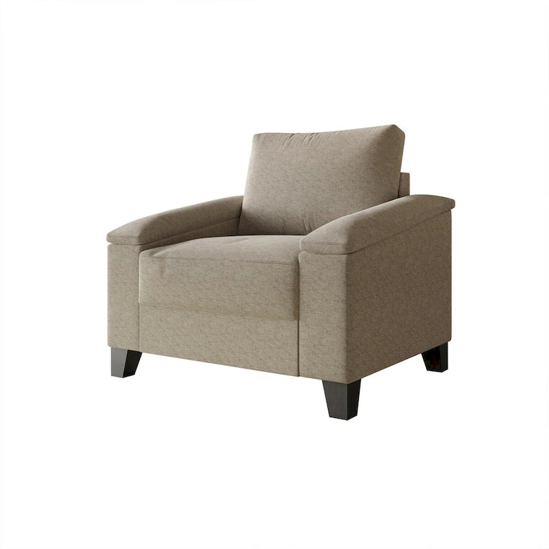 CraftPorch Simple Style Linen Upholstered 3-Piece Living Room Set