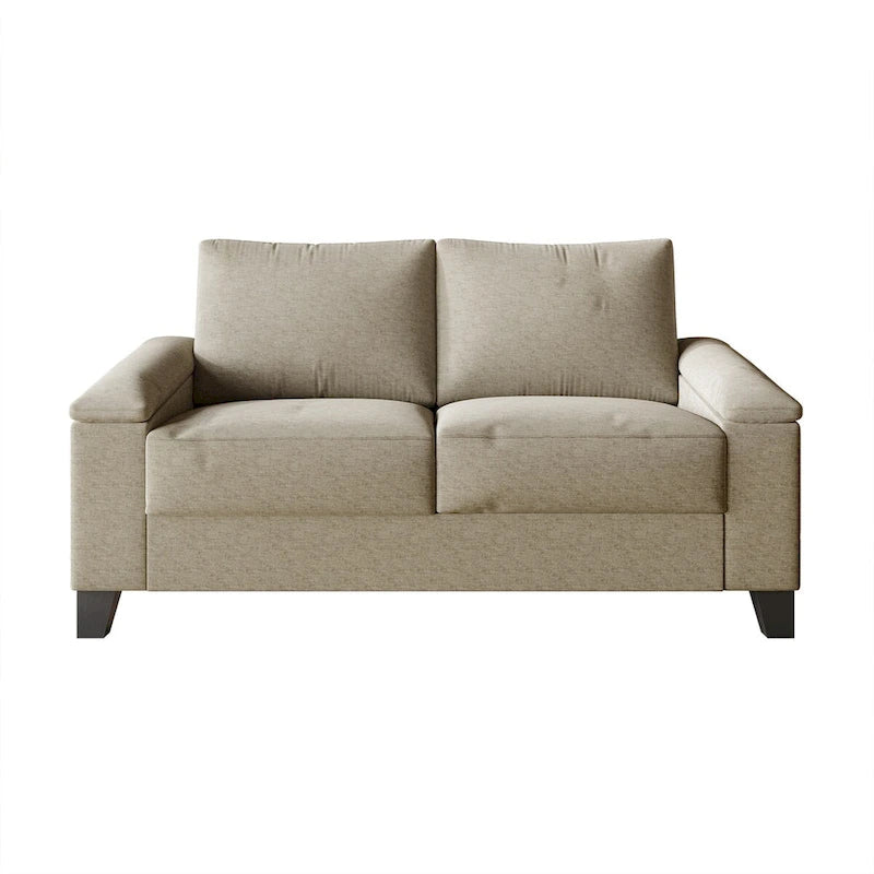 CraftPorch Simple Style Linen Upholstered 3-Piece Living Room Set