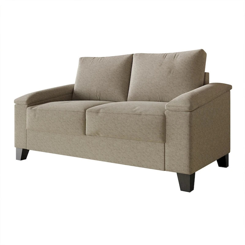 CraftPorch Simple Style Linen Upholstered 3-Piece Living Room Set