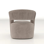 SEYNAR Modern Glam Velvet 360 Degree Swivel Open-Back Accent Armchair Set of 2