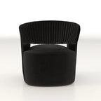 SEYNAR Modern Glam Velvet 360 Degree Swivel Open-Back Accent Armchair Set of 2