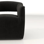 SEYNAR Modern Glam Velvet 360 Degree Swivel Open-Back Accent Armchair Set of 2
