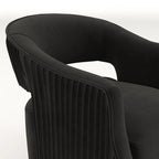 SEYNAR Modern Glam Velvet 360 Degree Swivel Open-Back Accent Armchair Set of 2