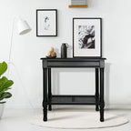 Copper Grove Reine Cream Side Table with Rattan Shelf