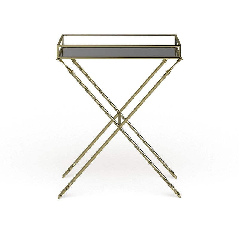 Silver Orchid Jalabert Arrow Metal Accent Table - 21x14x26