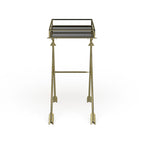 Silver Orchid Jalabert Arrow Metal Accent Table - 21x14x26