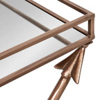 Silver Orchid Jalabert Arrow Metal Accent Table - 21x14x26