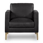 Poly & Bark Mateo Lounge Chair - Full Grain Genuine Italian Leather