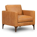 Poly & Bark Mateo Lounge Chair - Full Grain Genuine Italian Leather