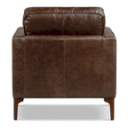 Poly & Bark Mateo Lounge Chair - Full Grain Genuine Italian Leather