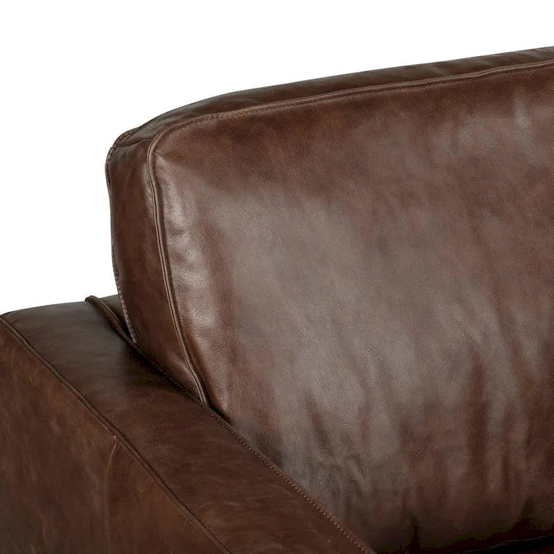 Poly & Bark Mateo Lounge Chair - Full Grain Genuine Italian Leather