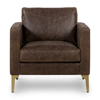 Poly & Bark Mateo Lounge Chair - Full Grain Genuine Italian Leather