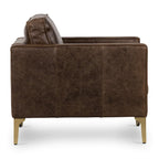 Poly & Bark Mateo Lounge Chair - Full Grain Genuine Italian Leather
