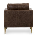 Poly & Bark Mateo Lounge Chair - Full Grain Genuine Italian Leather
