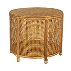 Bamboo and Rattan Accent Table