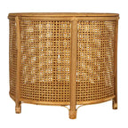Bamboo and Rattan Accent Table