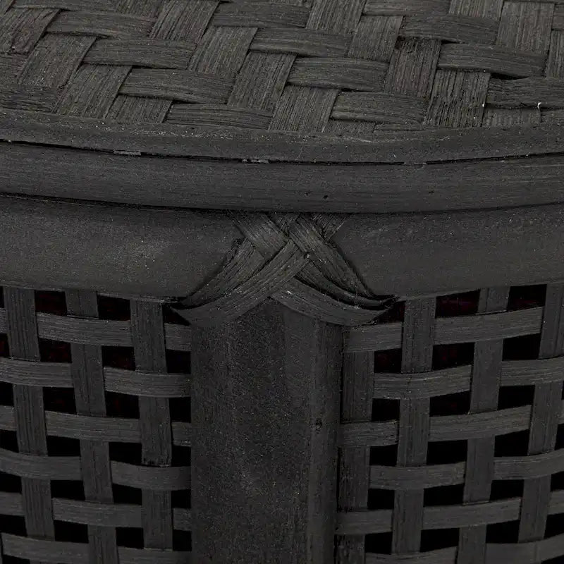 Bamboo and Rattan Accent Table