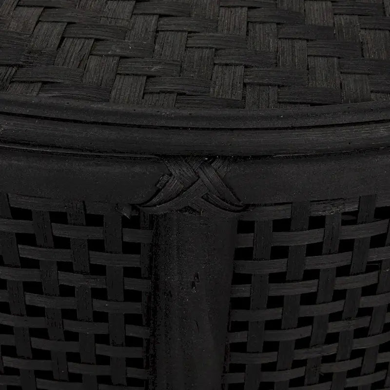 Bamboo and Rattan Accent Table